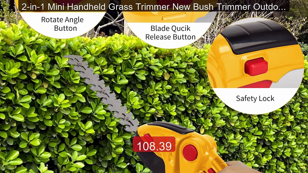 2-in-1 Mini Handheld Grass Trimmer New Bush Trimmer Outdoor... -- Top Pick 2026 | Unbeatable Price!