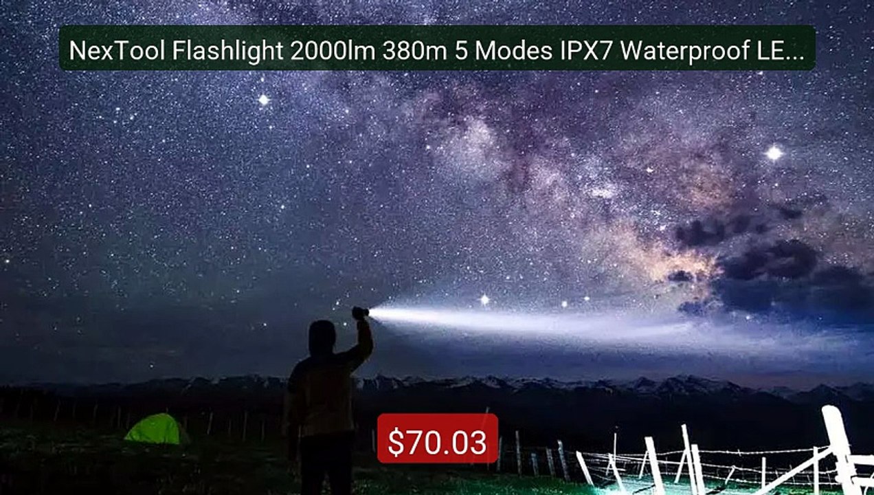 NexTool Flashlight 2000lm 380m 5 Modes IPX7 Waterproof LED Fl... -- Amazing Value 2026 | Must Have!