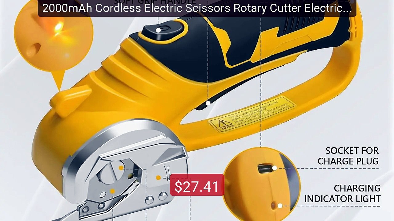2000mAh Cordless Electric Scissors Rotary Cutter Electric Cardboard... -- Top Rated 2026 | Buy Now!