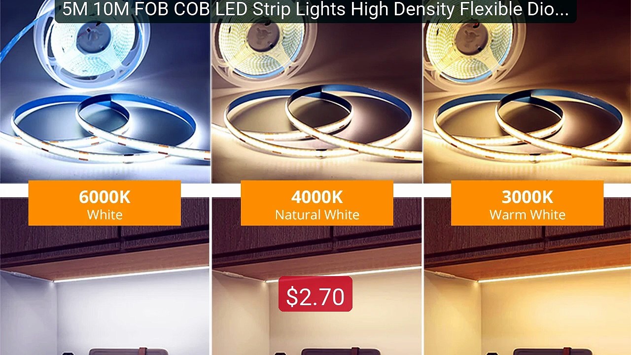 5M 10M FOB COB LED Strip Lights High Density Flexible Diode... -- Top Pick 2026 | Unbeatable Price!