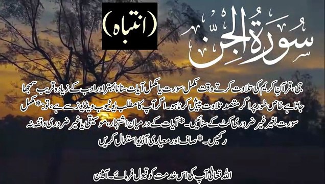 Surah Al-Jinn (سورة الجن) Full | Beautiful Quran Recitation | Tilawat by Hafiz Muhammad Niaz Abbasi | Arabic & English Surah Al-Jinn (سورة الجن) is the 72nd chapter of the Holy Quran. Listen to the complete recitation in a beautiful and soothing voice