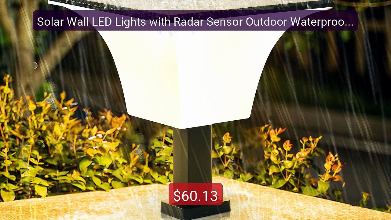 Solar Wall LED Lights with Radar Sensor Outdoor Waterproof Solar S... -- Best Deal 2026 | Shop Now!