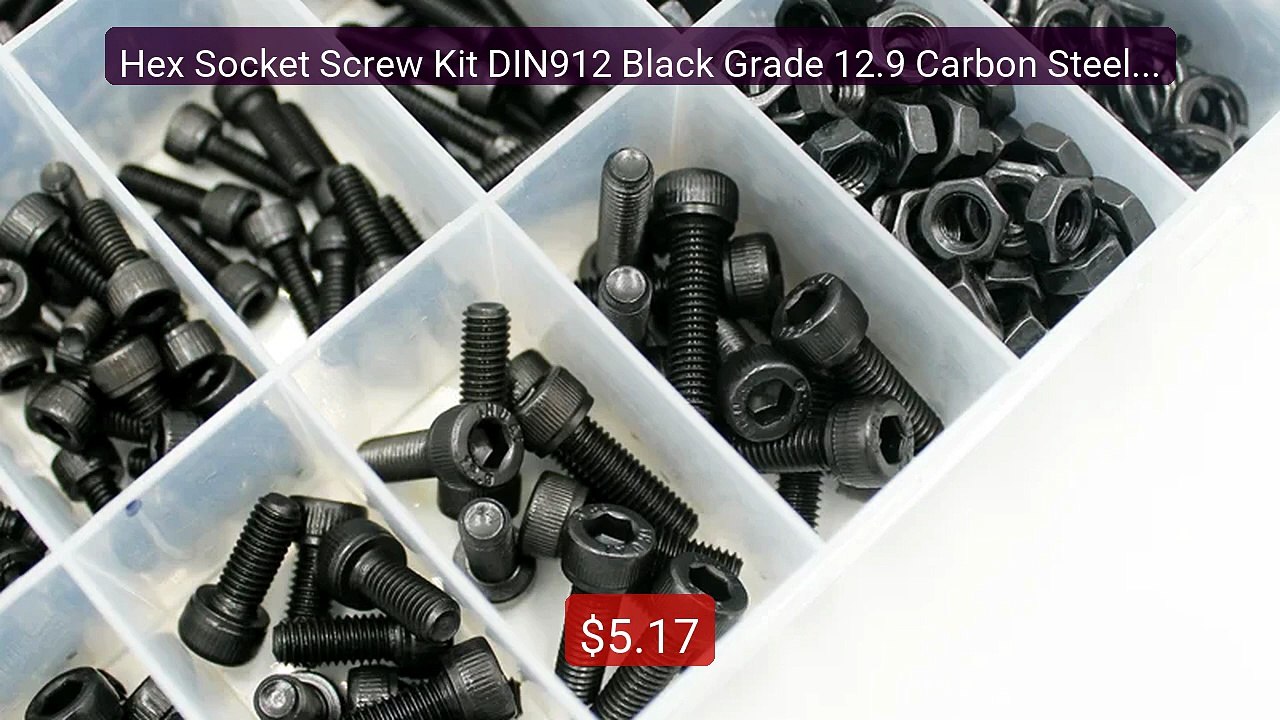 Hex Socket Screw Kit DIN912 Black Grade 12.9 Ca...