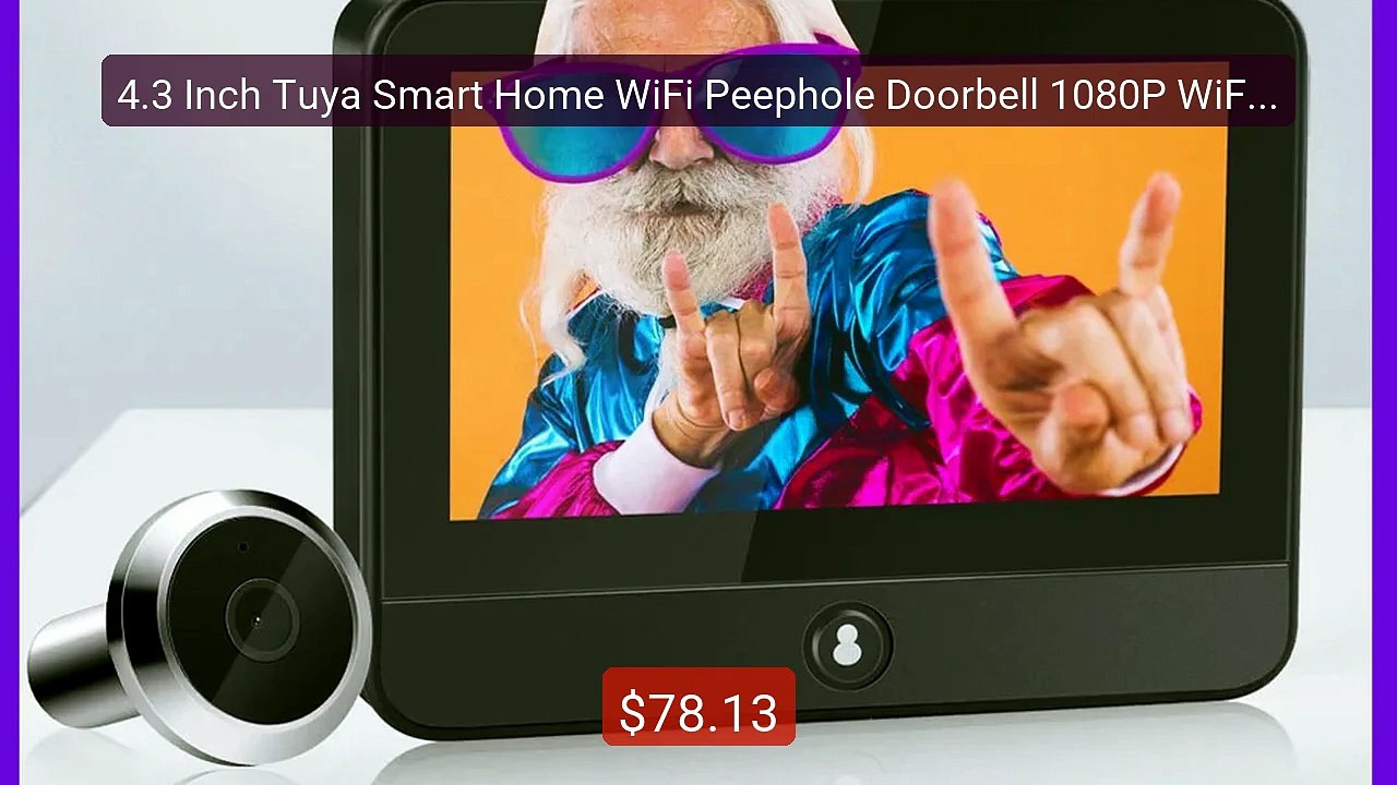 4.3 Inch Tuya Smart Home WiFi Peephole Doorbell 1080P WiFi Rad... -- Best Buy 2026 | Great Quality!