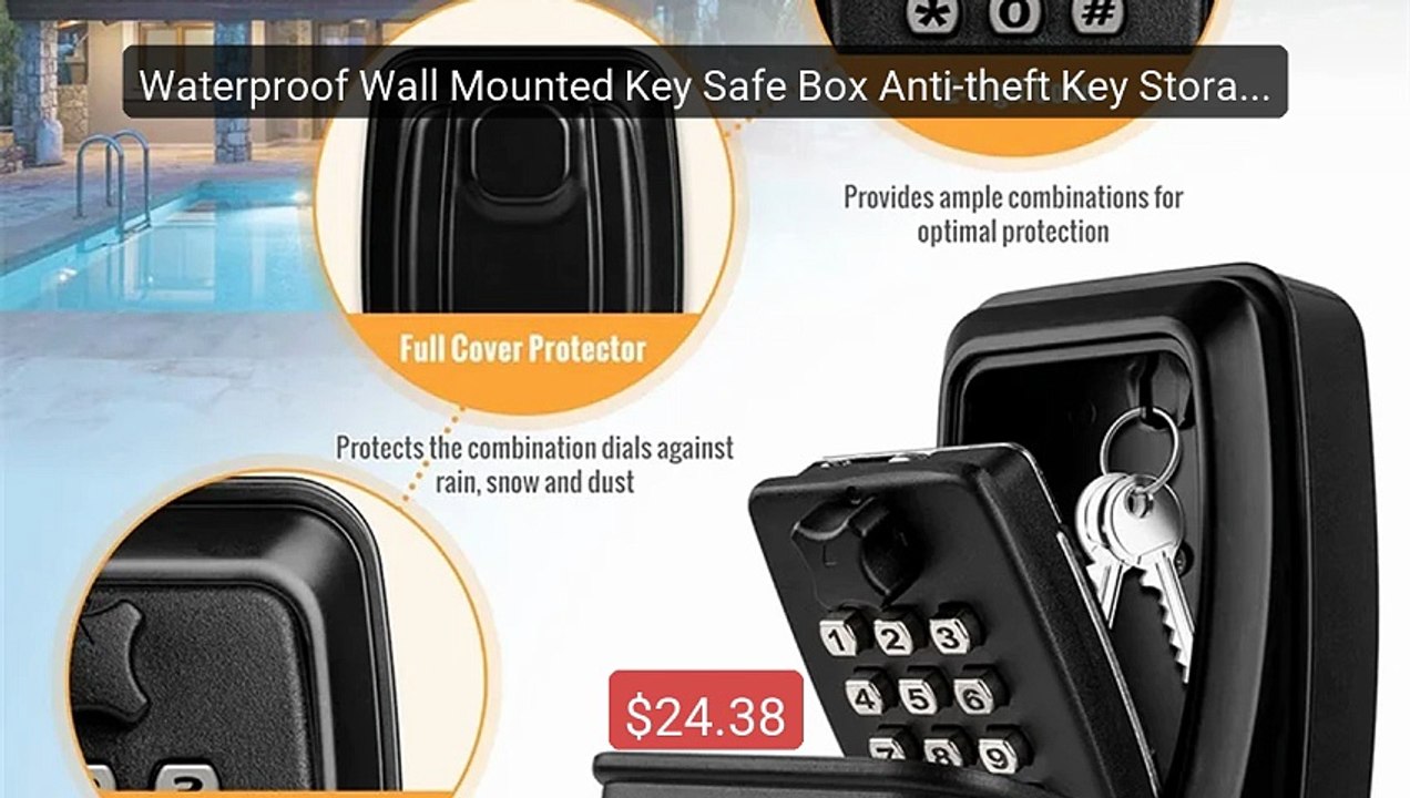 Waterproof Wall Mounted Key Safe Box Anti-theft Key Storage Wi... -- Hot Deal 2026 | Limited Offer!