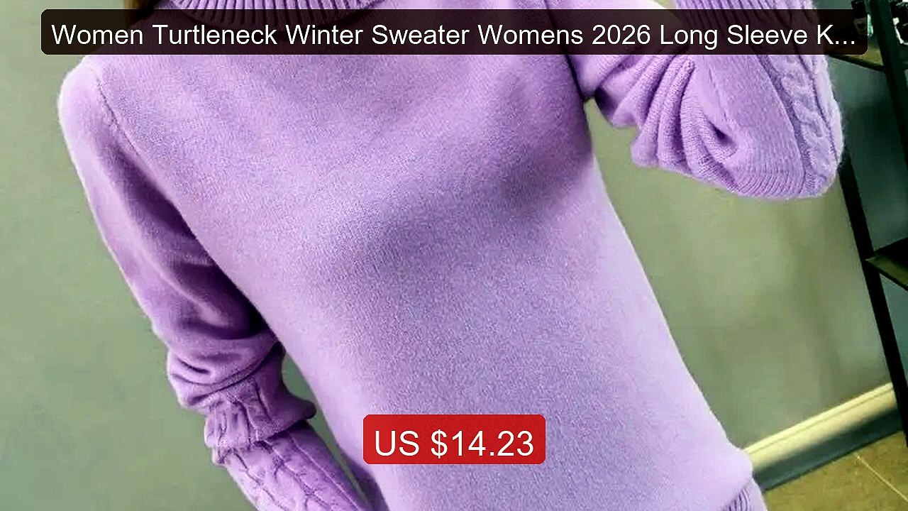 Women Turtleneck Winter Sweater Womens 2026 Long Sleeve Knitted Swe... -- Top Rated 2026 | Buy Now!