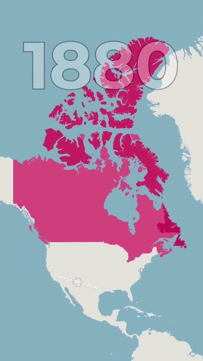 ¿Cómo cambió el territorio de Canadá a lo largo del tiempo?