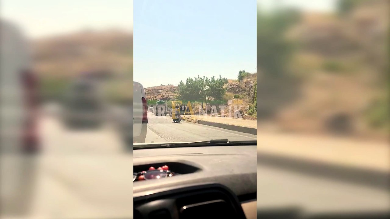 Akabe TOKİ İnişinde Otomobil Takla Attı