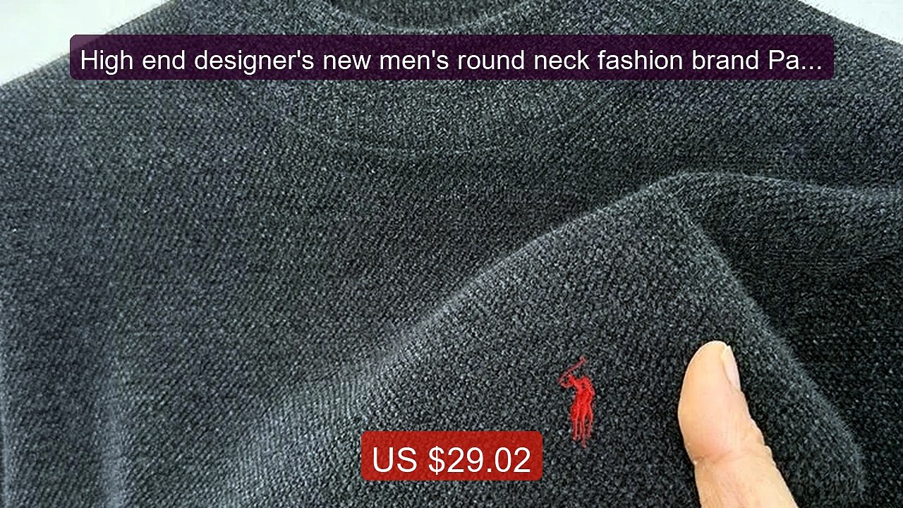 High end designer's new men's round neck fashion brand Paul Pony em... -- Top Rated 2026 | Buy Now!