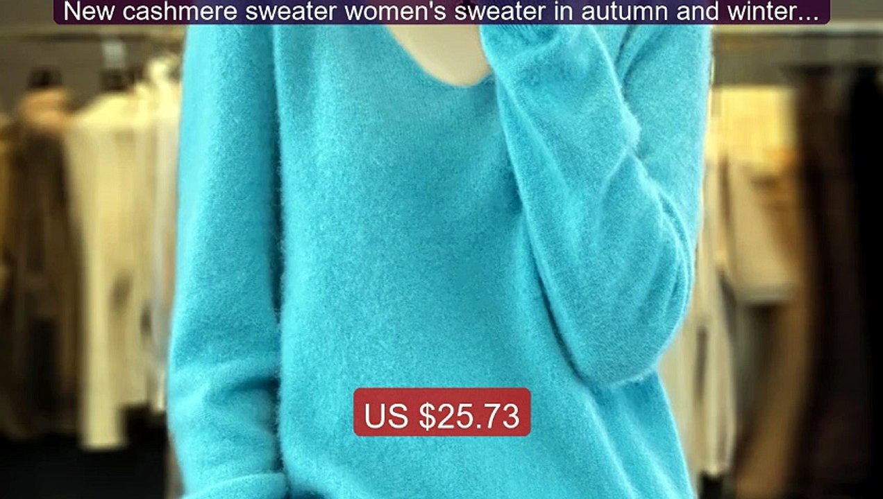 New cashmere sweater women's sweater in autumn and winter 100% Mer... -- Best Deal 2026 | Shop Now!