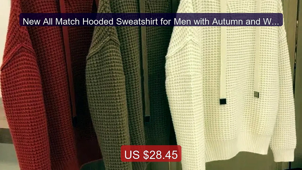 New All Match Hooded Sweatshirt for Men with Autumn and Winte... -- Amazing Value 2026 | Must Have!
