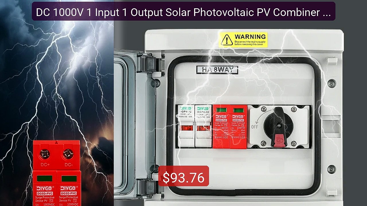 DC 1000V 1 Input 1 Output Solar Photovoltaic PV Combiner Box With S... -- Top Rated 2026 | Buy Now!