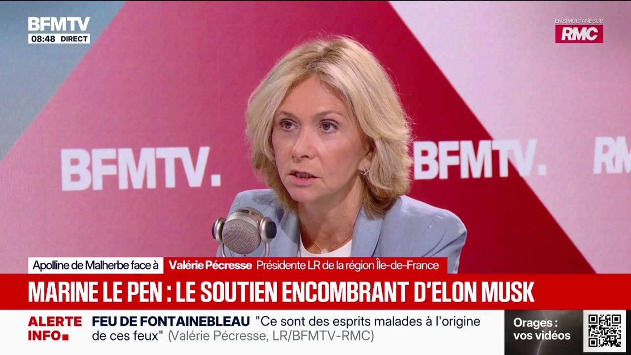 Présidentielle: "Il n'y a pas un Français qui va voter selon les consignes d'Elon Musk", assure Valérie Pécresse