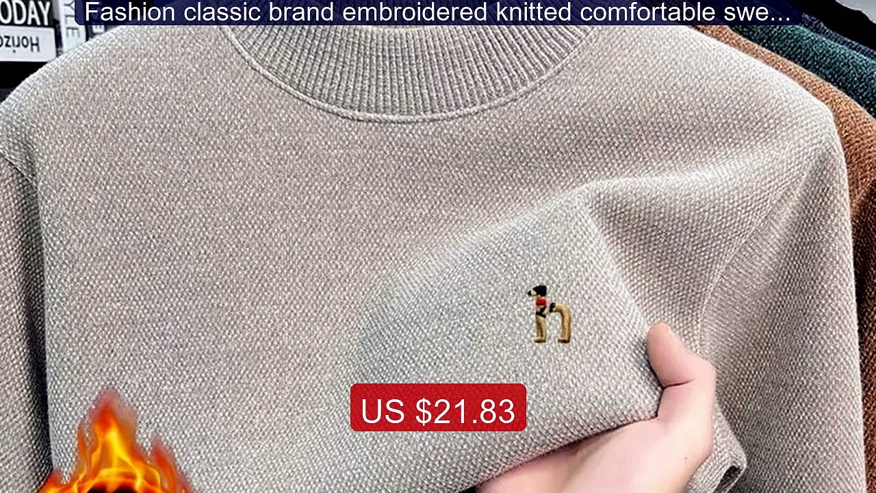 Fashion classic brand embroidered knitted comfortable sweater for d... -- Top Rated 2026 | Buy Now!