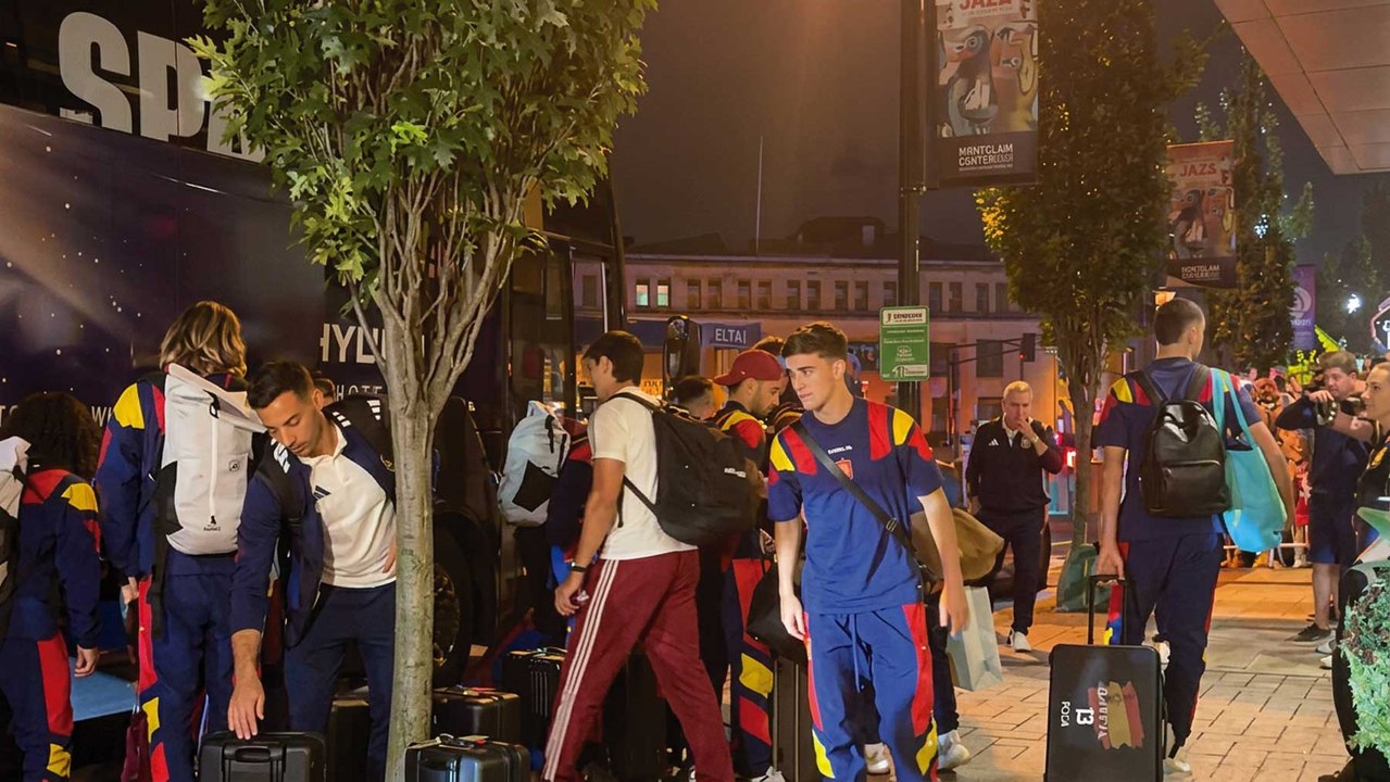 España ya está en Nueva Jersey para jugar la final del Mundial