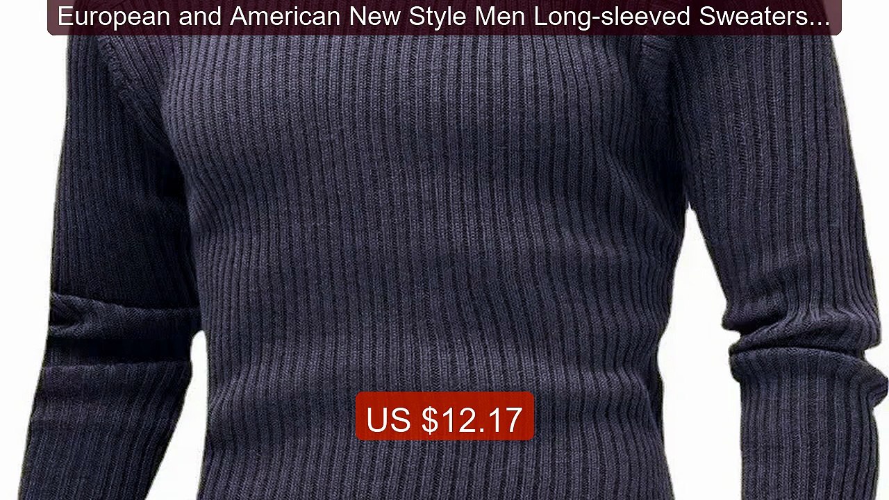 European and American New Style Men Long-sleeved Sweaters f... -- Top Pick 2026 | Unbeatable Price!