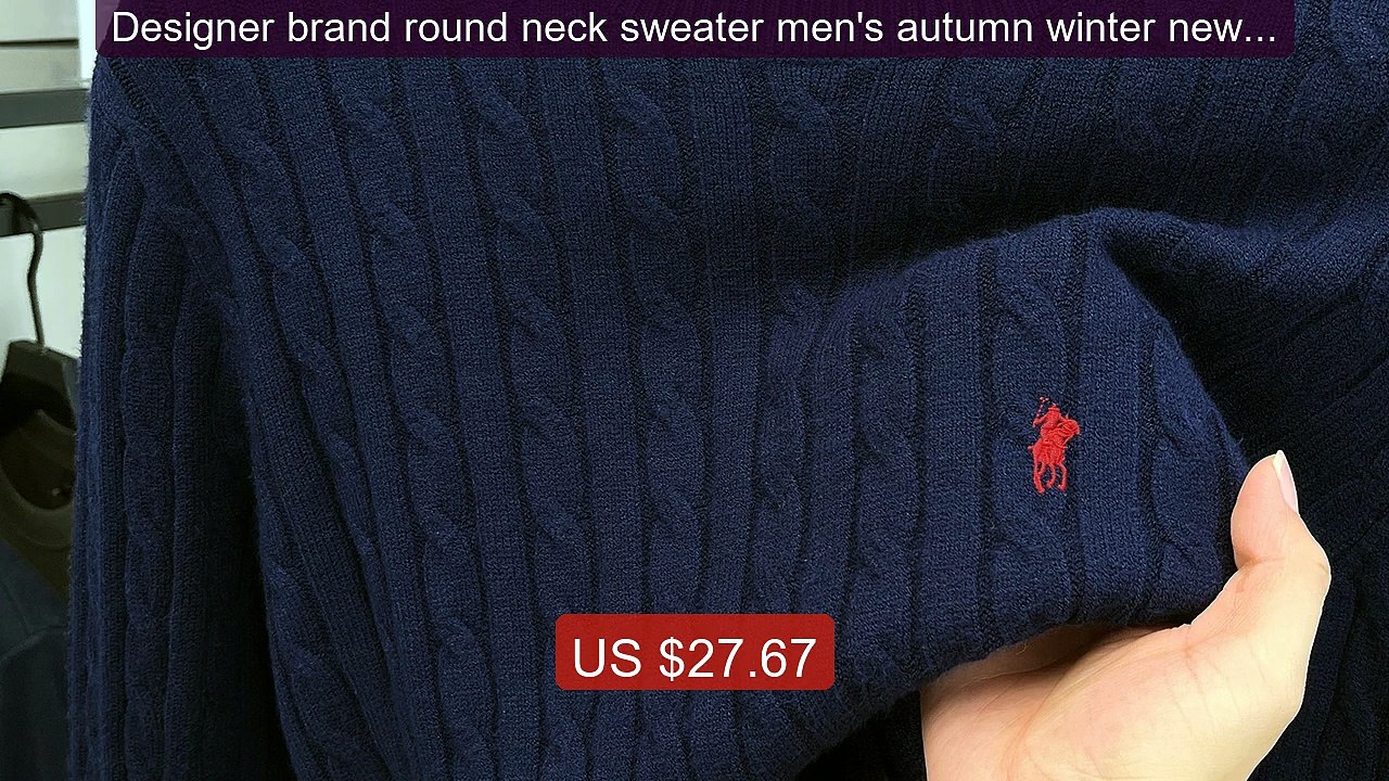 Designer brand round neck sweater men's autumn winter new fashion j... -- Top Rated 2026 | Buy Now!