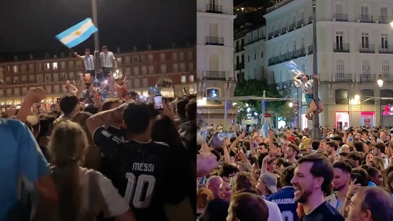 Se calienta la final: cientos de argentinos can...