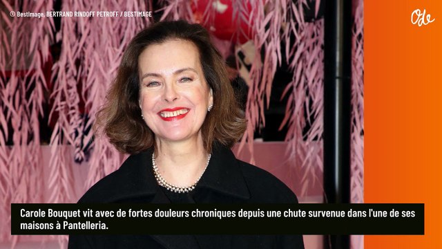J’ai mal quand je parle : Carole Bouquet loin d'être en forme, elle évoque son quotidien
