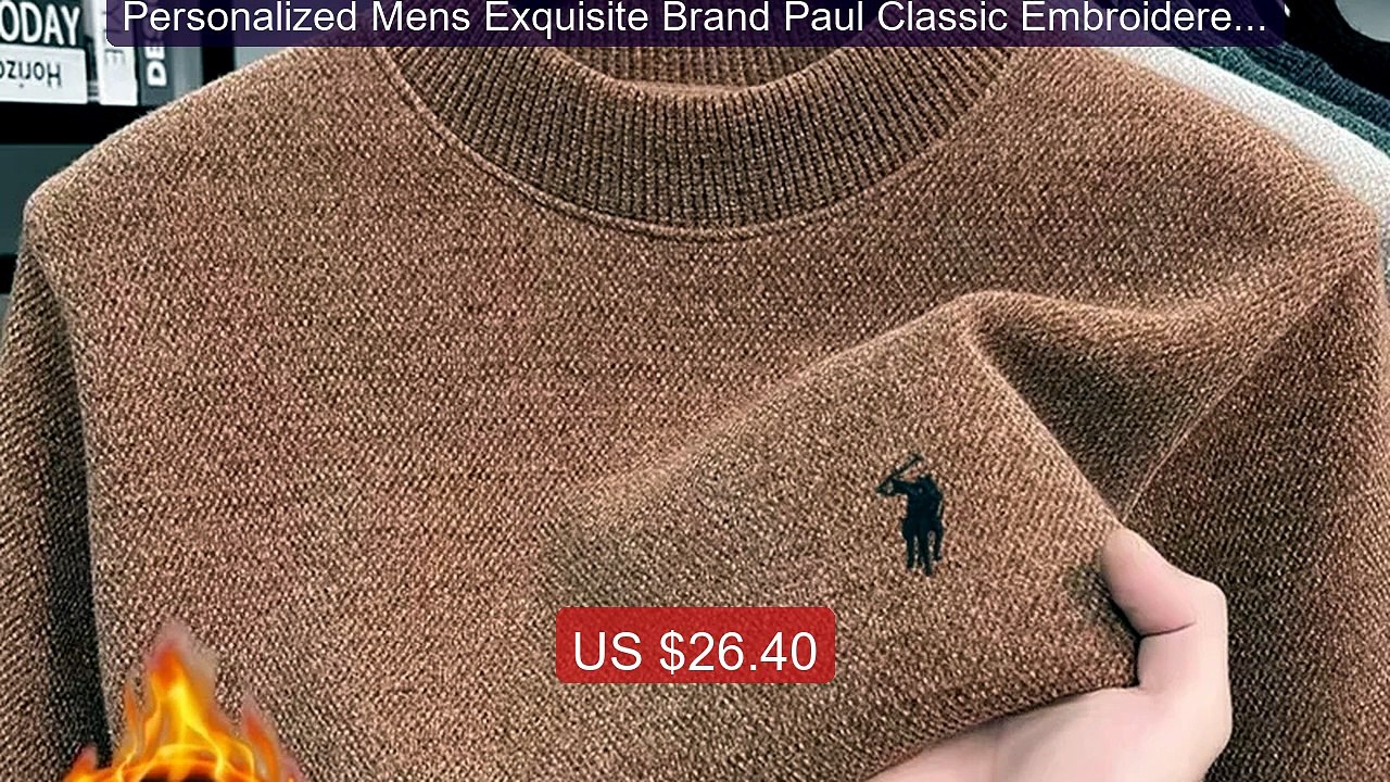 Personalized Mens Exquisite Brand Paul Classic Embroidered ... -- Top Pick 2026 | Unbeatable Price!