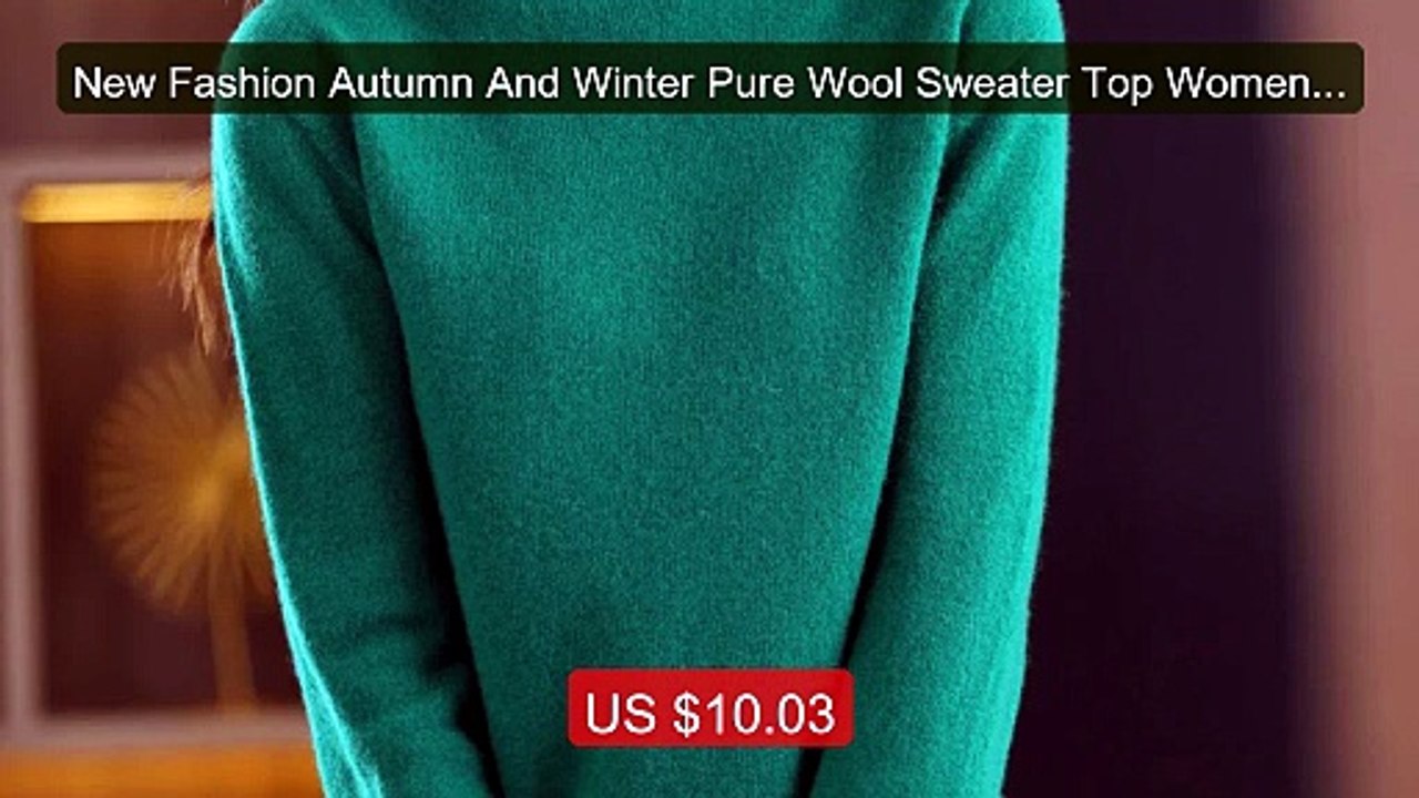 New Fashion Autumn And Winter Pure Wool Sweater Top Women's... -- Top Pick 2026 | Unbeatable Price!