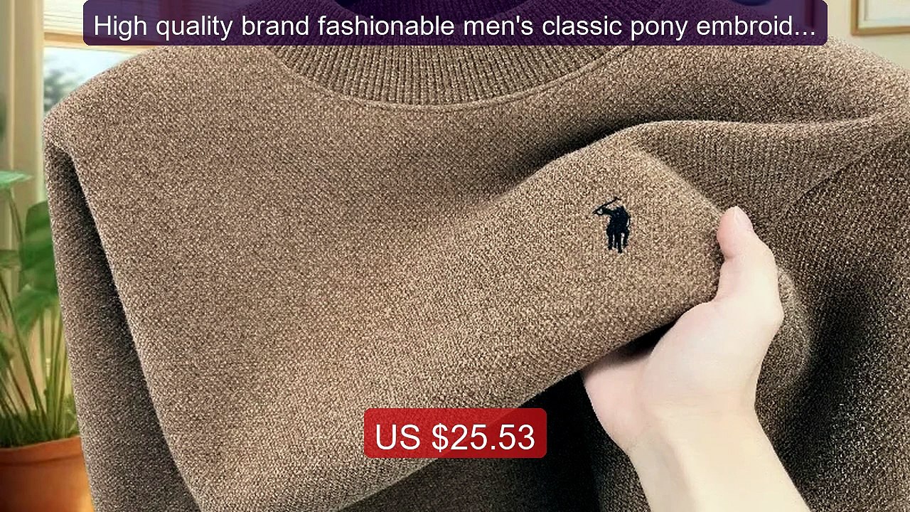 High quality brand fashionable men's classic pony embroidery k... -- Hot Deal 2026 | Limited Offer!