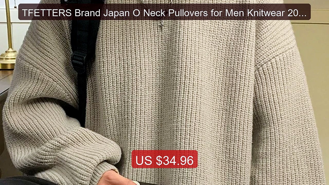 TFETTERS Brand Japan O Neck Pullovers for Men Knitwear 2026... -- Top Pick 2026 | Unbeatable Price!