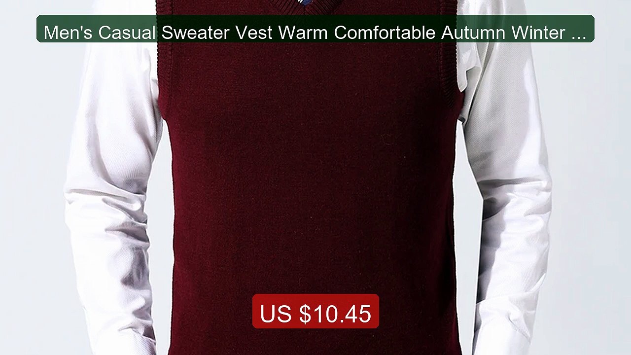 Men's Casual Sweater Vest Warm Comfortable Autumn Winter Fashion O... -- Best Deal 2026 | Shop Now!