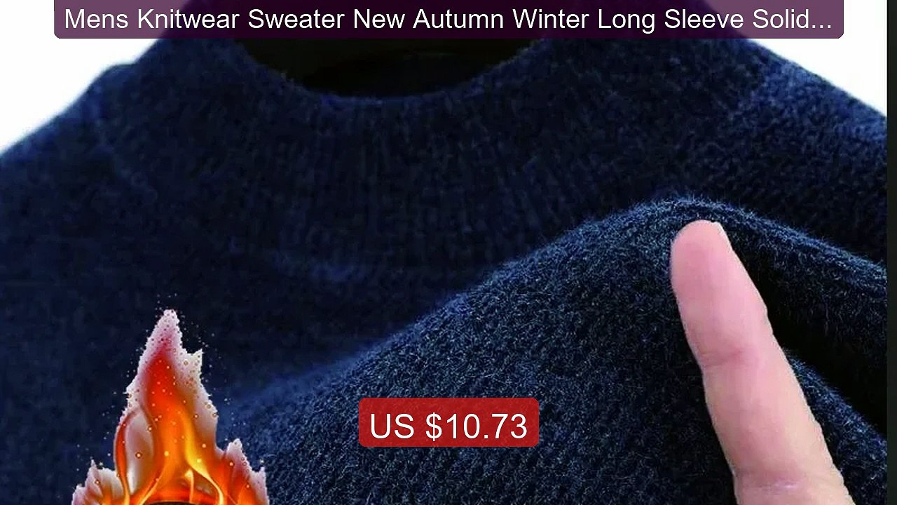 Mens Knitwear Sweater New Autumn Winter Long Sleeve Solid Color Pu... -- Best Deal 2026 | Shop Now!