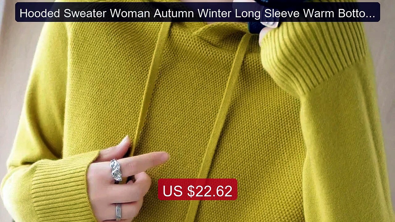 Hooded Sweater Woman Autumn Winter Long Sleeve Warm Bottomi... -- Top Pick 2026 | Unbeatable Price!