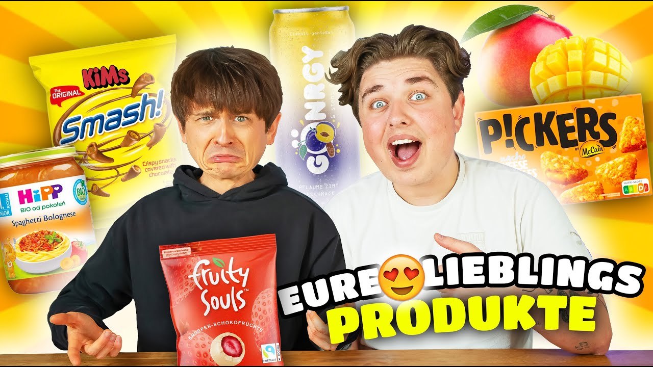 Wir ESSEN eure LIEBLINGSPRODUKTE! 🧀+🤤 mit Smiley