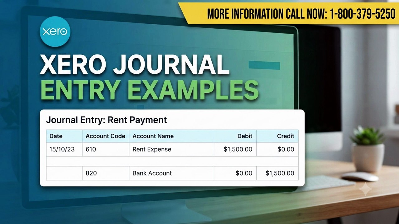 📘 Xero Journal Entry Examples | Call 1-800-379-5250 📞