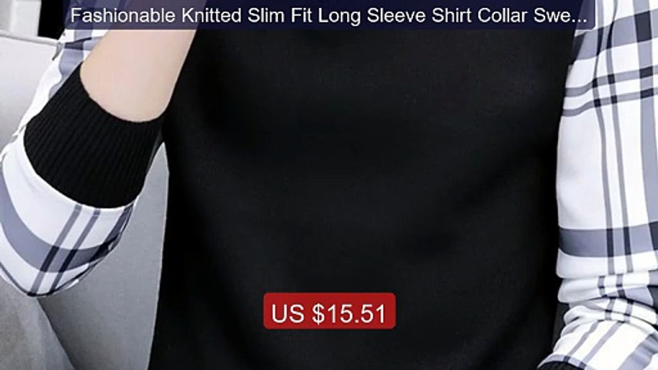 Fashionable Knitted Slim Fit Long Sleeve Shirt Collar Sweater for M... -- Top Rated 2026 | Buy Now!