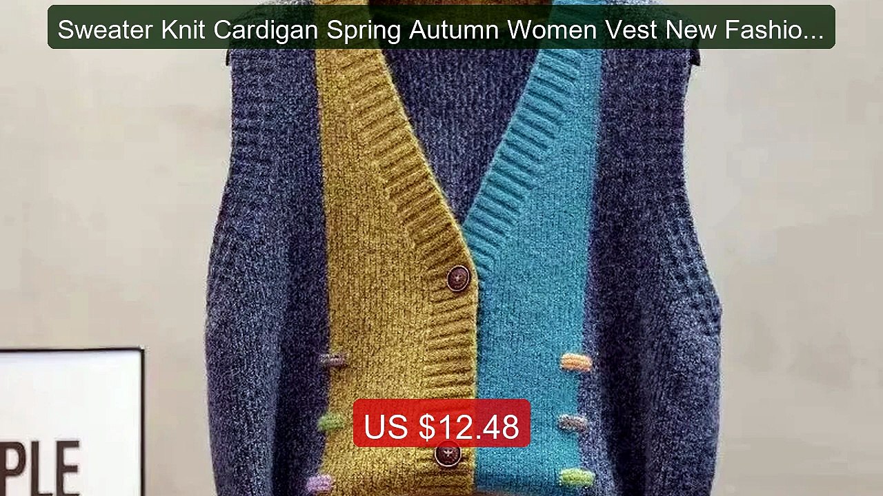 Sweater Knit Cardigan Spring Autumn Women Vest New Fashion Loo... -- Best Buy 2026 | Great Quality!