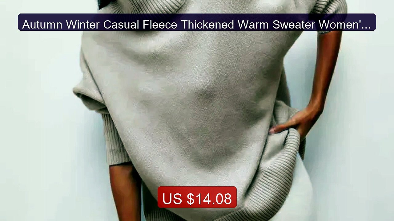 Autumn Winter Casual Fleece Thickened Warm Sweater Women's Tur... -- Best Buy 2026 | Great Quality!