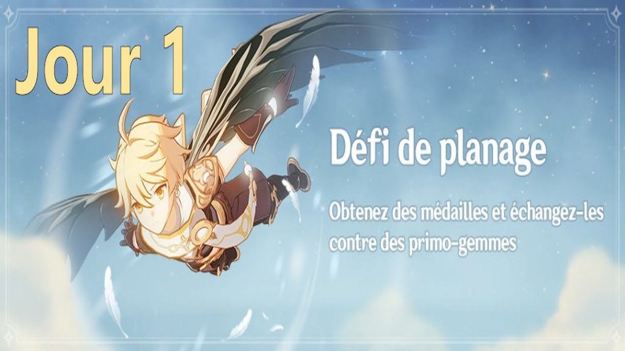 Genshin Impact FR | Défi de planage - Jour 1 : Volent les oiseaux