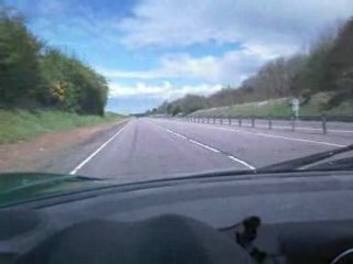 Tesla electric car onboard from 0 105 mph