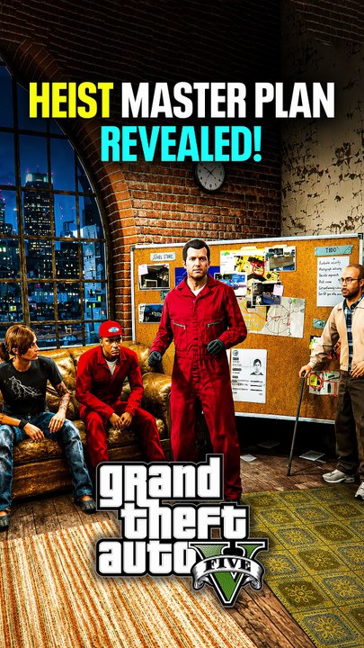 Heist Master Plan Revealed! #GamesTyphoon #Gta5 #Gtav #Shorts #Michael #Heist #MasterPlan