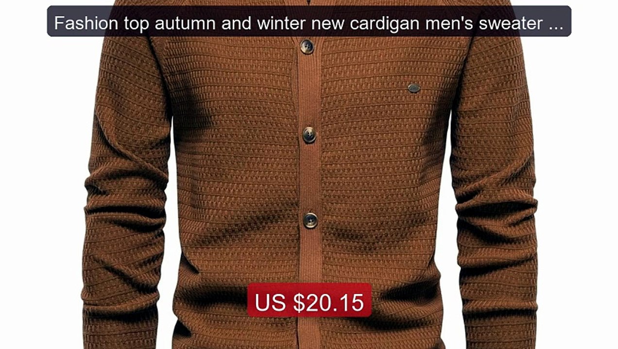 Fashion top autumn and winter new cardigan men's sweater high-... -- Hot Deal 2026 | Limited Offer!