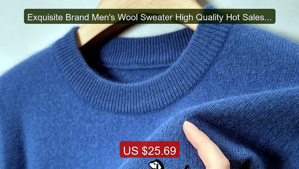 Exquisite Brand Men's Wool Sweater High Quality Hot Sales D... -- Top Pick 2026 | Unbeatable Price!
