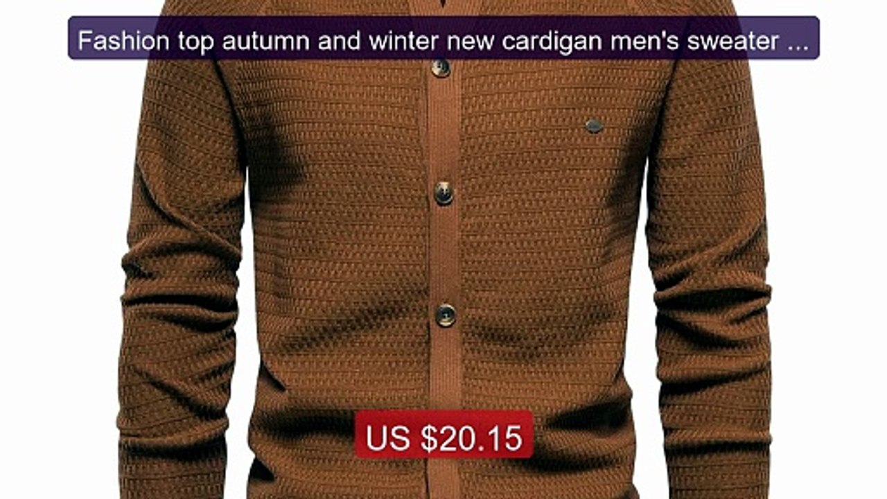Fashion top autumn and winter new cardigan men's sweater hi... -- Top Pick 2026 | Unbeatable Price!