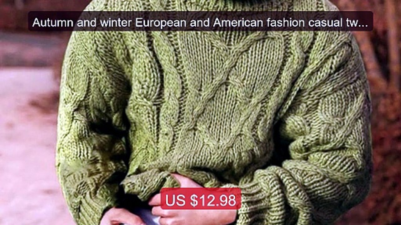 Autumn and winter European and American fashion casual twisted... -- Hot Deal 2026 | Limited Offer!