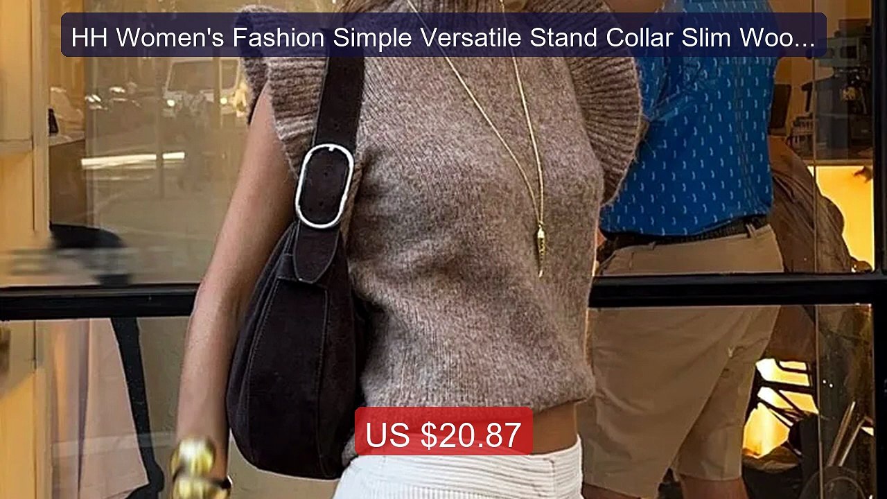HH Women's Fashion Simple Versatile Stand Collar Slim Wool Layered... -- Best Deal 2026 | Shop Now!