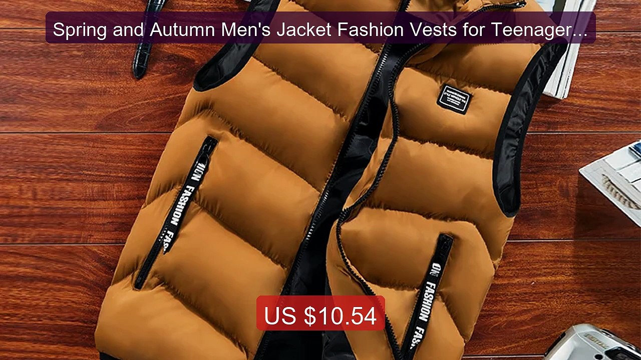 Spring and Autumn Men's Jacket Fashion Vests for Teenagers with Sle... -- Top Rated 2026 | Buy Now!