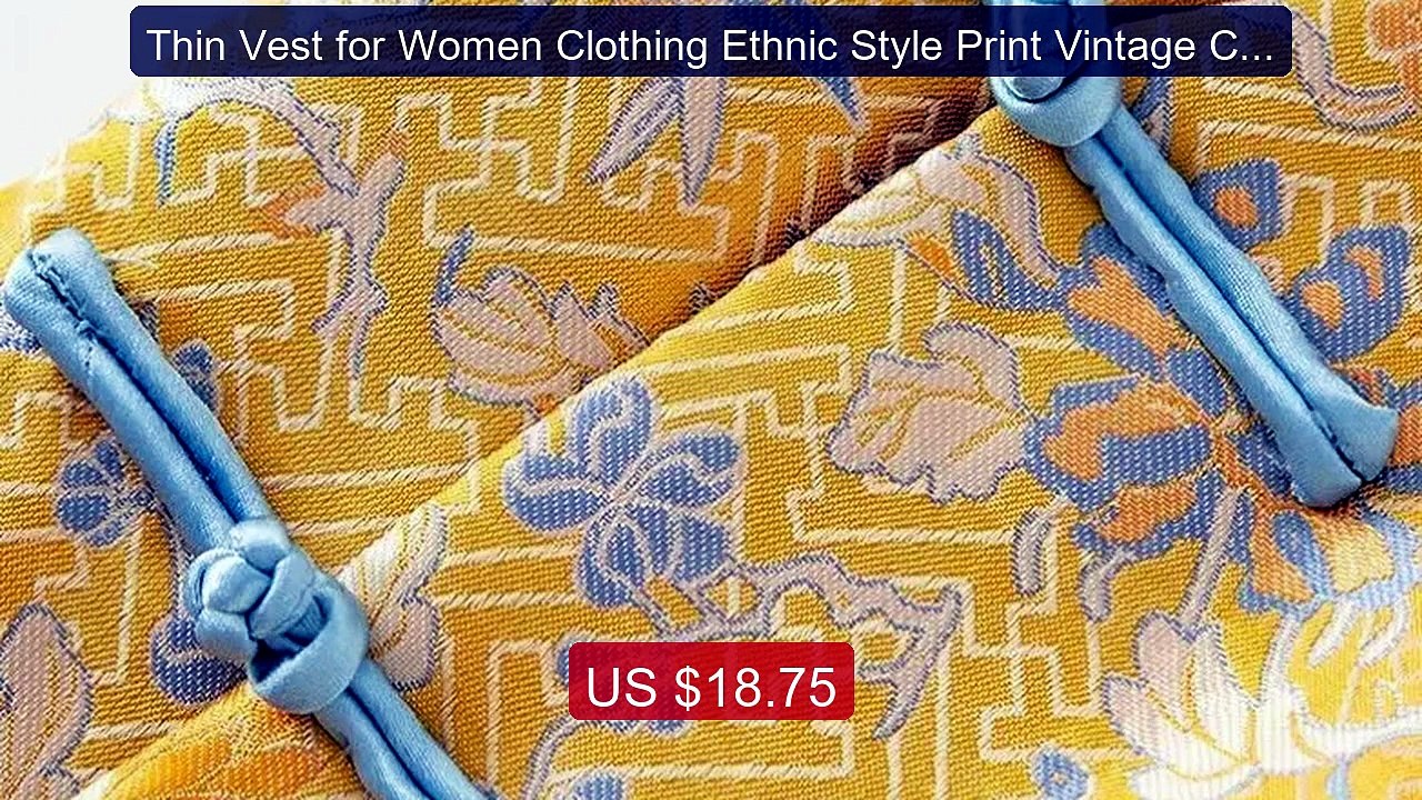 Thin Vest for Women Clothing Ethnic Style Print Vintage Cloth... -- Amazing Value 2026 | Must Have!