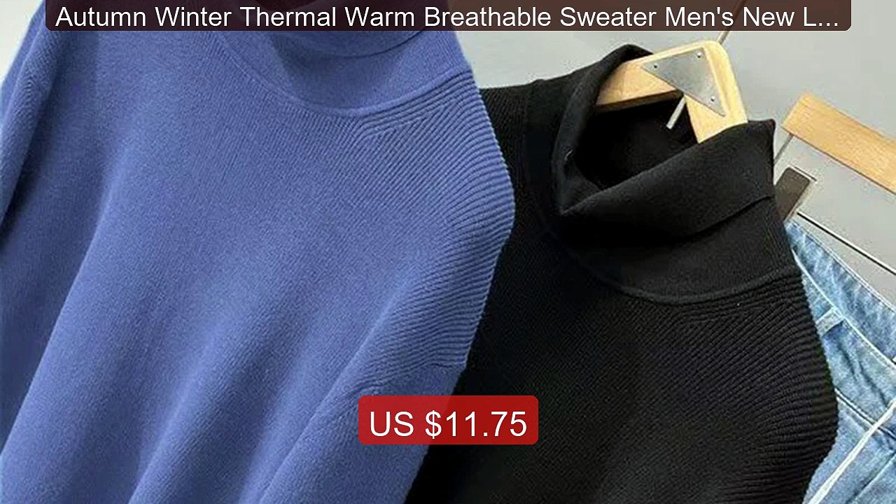 Autumn Winter Thermal Warm Breathable Sweater Men's New Long ... -- Amazing Value 2026 | Must Have!