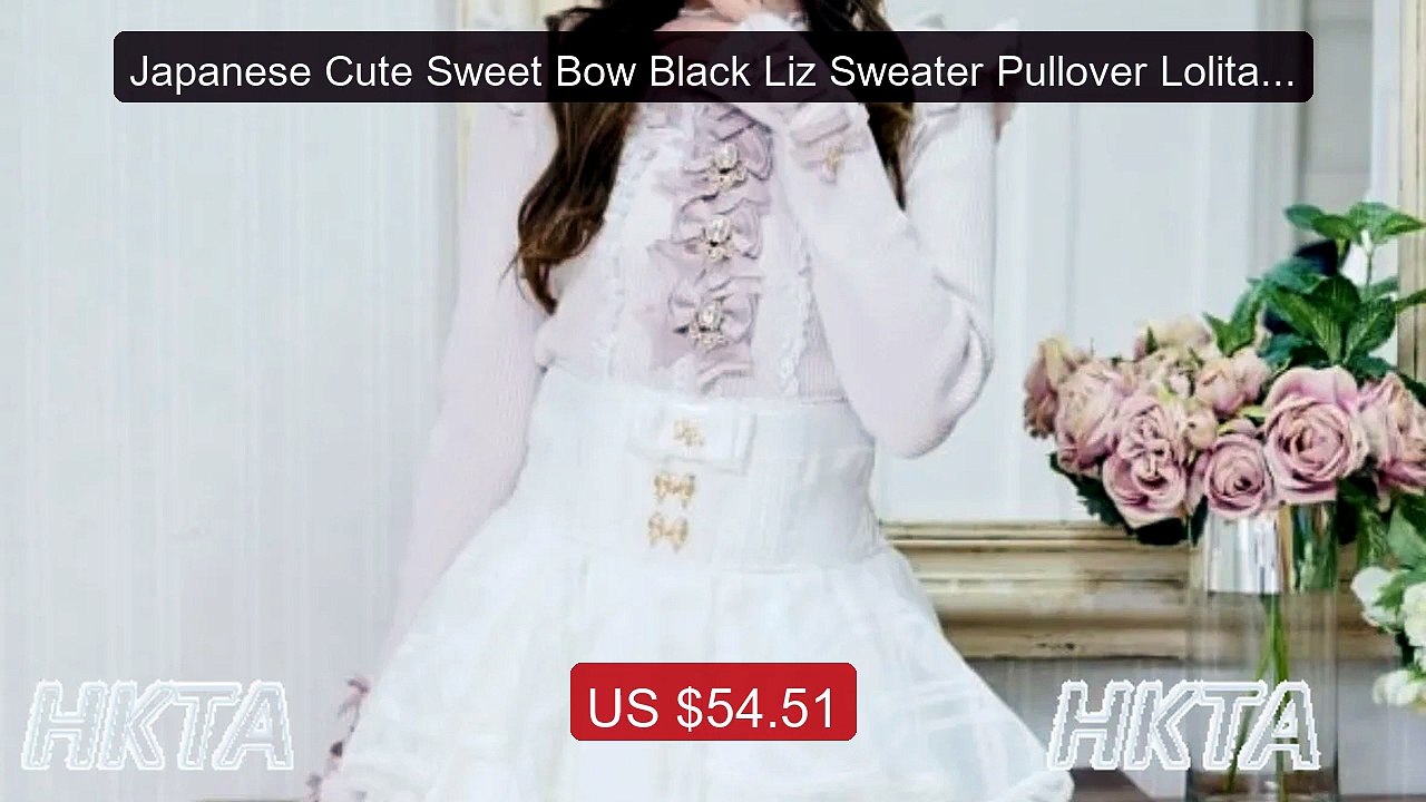 Japanese Cute Sweet Bow Black Liz Sweater Pullover Lolita Girls 202... -- Top Rated 2026 | Buy Now!