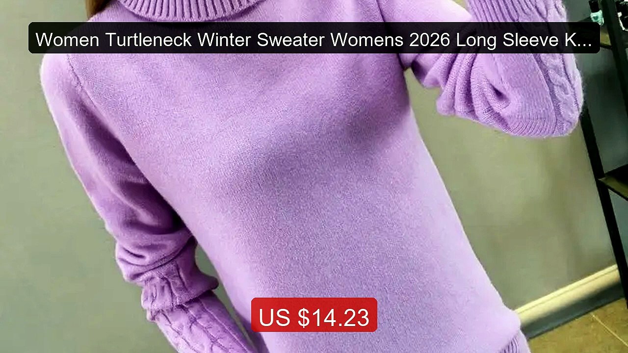 Women Turtleneck Winter Sweater Womens 2026 Long Sleeve Knitted Sw... -- Best Deal 2026 | Shop Now!