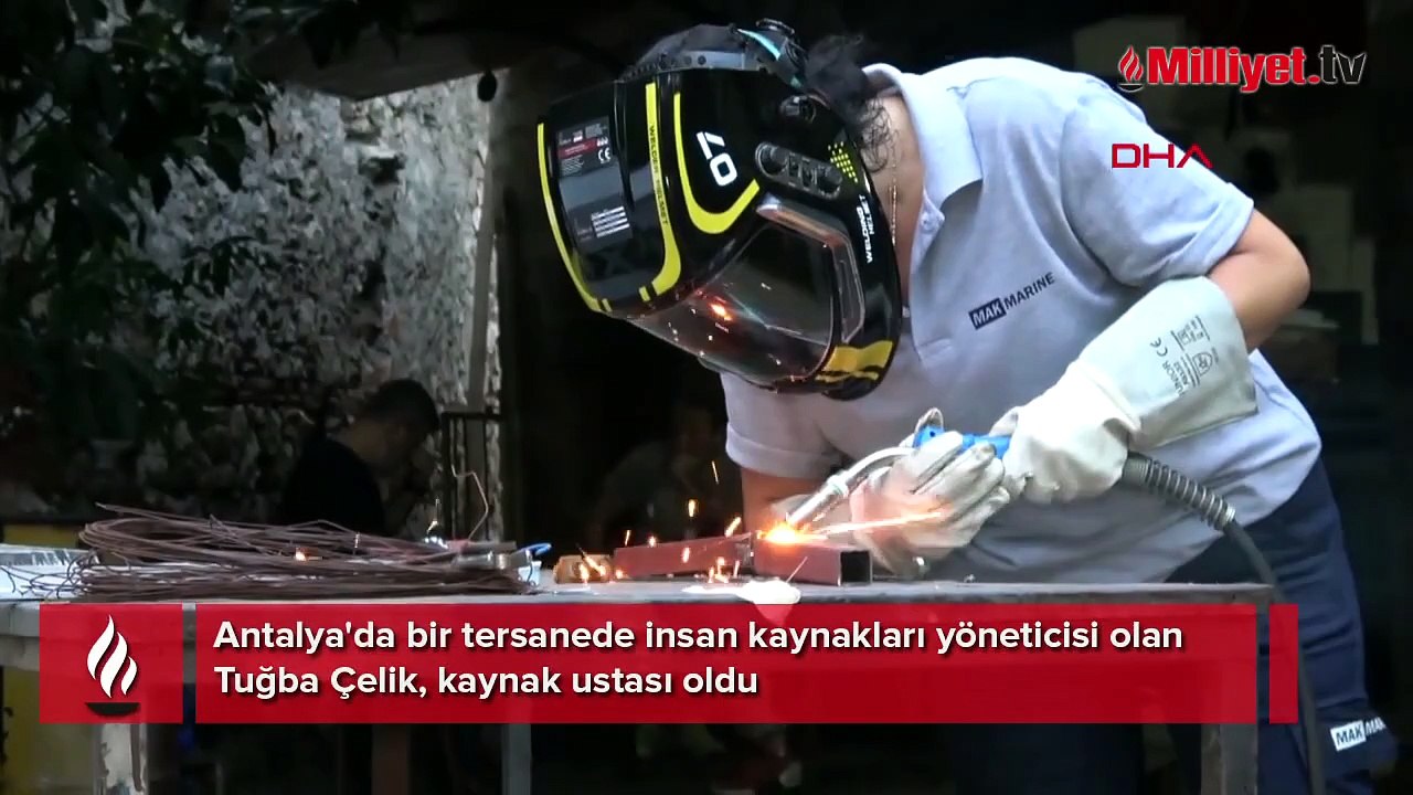 Aynı firmada işini değiştirdi! İnsan kaynakları müdürüydü, kaynak ustası oldu