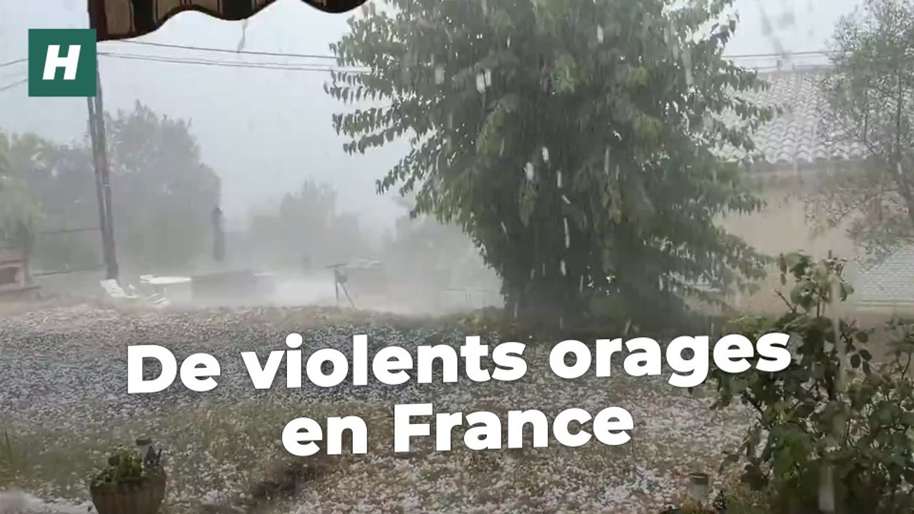 Orages violents et grêlons causent des dégâts en France, les images sont impressionnantes